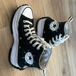 Converse Kids Black and White High-Top Sneakers